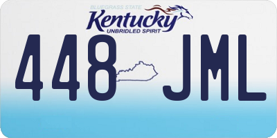 KY license plate 448JML