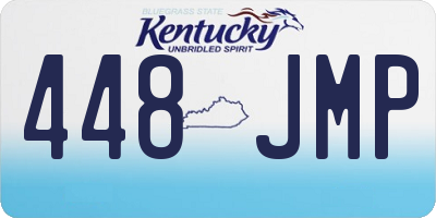 KY license plate 448JMP