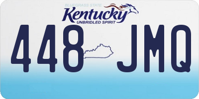 KY license plate 448JMQ