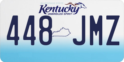 KY license plate 448JMZ