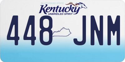 KY license plate 448JNM