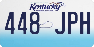 KY license plate 448JPH