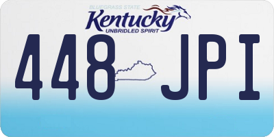 KY license plate 448JPI