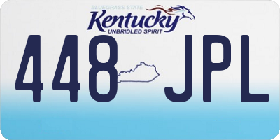 KY license plate 448JPL