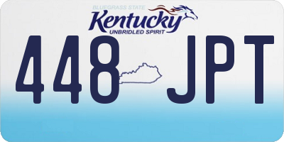 KY license plate 448JPT