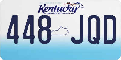 KY license plate 448JQD