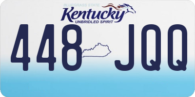 KY license plate 448JQQ