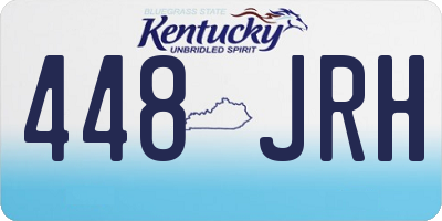 KY license plate 448JRH