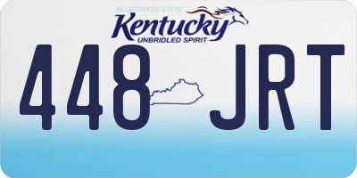 KY license plate 448JRT