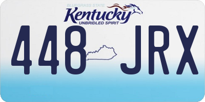 KY license plate 448JRX