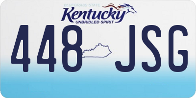 KY license plate 448JSG