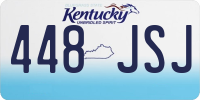 KY license plate 448JSJ