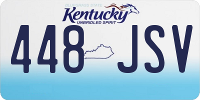 KY license plate 448JSV