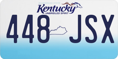 KY license plate 448JSX