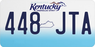 KY license plate 448JTA