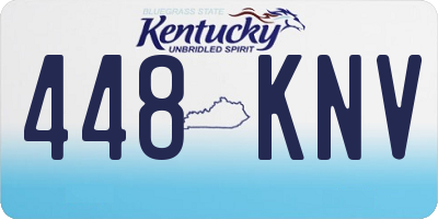 KY license plate 448KNV