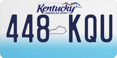 KY license plate 448KQU