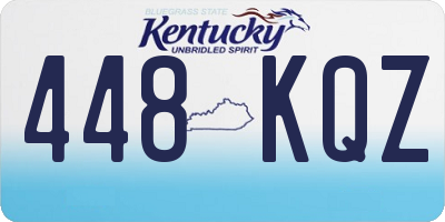 KY license plate 448KQZ