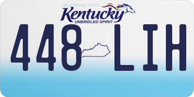 KY license plate 448LIH