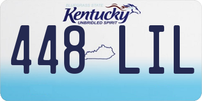 KY license plate 448LIL
