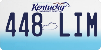 KY license plate 448LIM