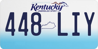 KY license plate 448LIY