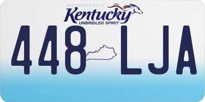 KY license plate 448LJA