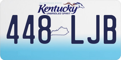 KY license plate 448LJB