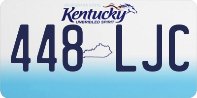 KY license plate 448LJC