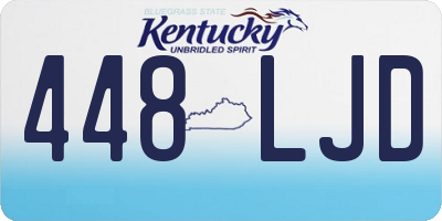 KY license plate 448LJD