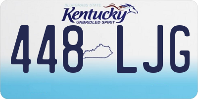KY license plate 448LJG