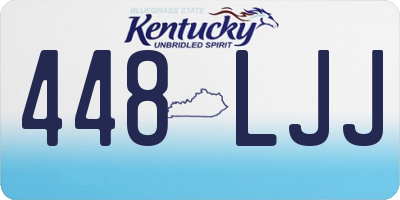 KY license plate 448LJJ