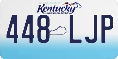 KY license plate 448LJP