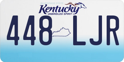 KY license plate 448LJR