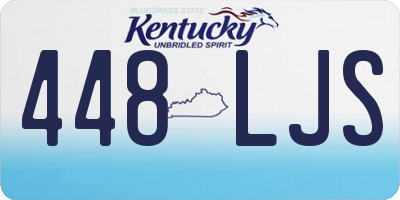 KY license plate 448LJS
