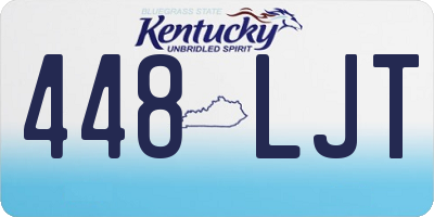 KY license plate 448LJT