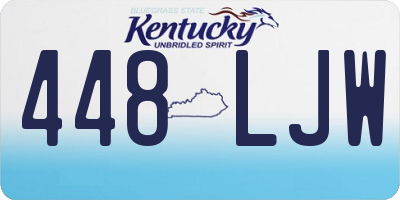 KY license plate 448LJW