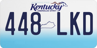 KY license plate 448LKD