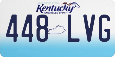 KY license plate 448LVG