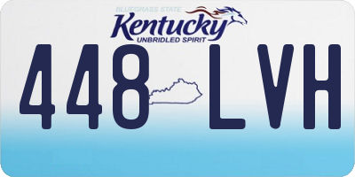 KY license plate 448LVH