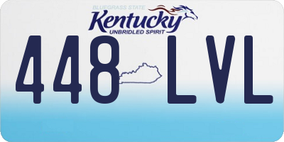 KY license plate 448LVL