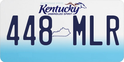 KY license plate 448MLR