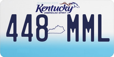 KY license plate 448MML