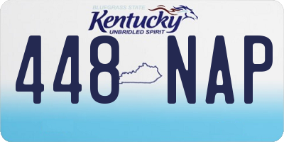 KY license plate 448NAP