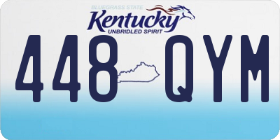 KY license plate 448QYM