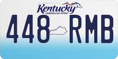 KY license plate 448RMB