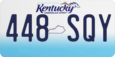 KY license plate 448SQY