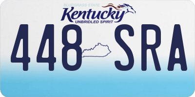 KY license plate 448SRA
