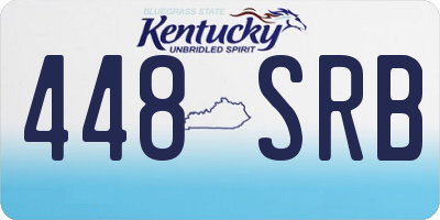 KY license plate 448SRB