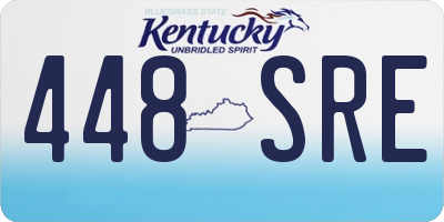 KY license plate 448SRE
